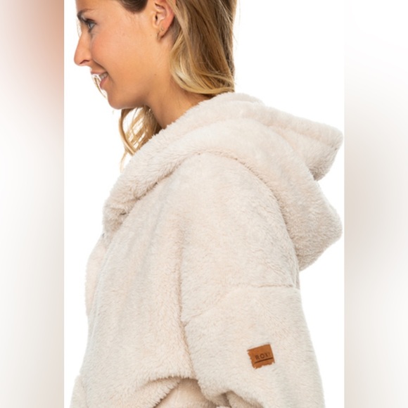ROXY Surf Spray Sherpa Hoodie - Size L - Picture 3 of 10
